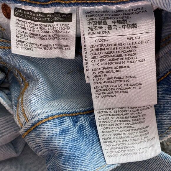 Vintage Levi 501 Distressed Jeans Size 25 - Picture 4 of 5